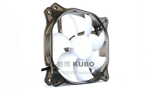12CM Power supply chassis fan LED white light 12V 3-Pin - Picture 5 of 10