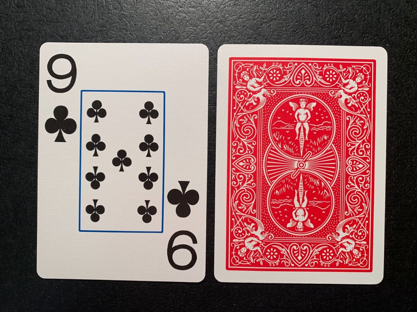 Swap Playing Card  JUMBO   Nine Of Clubs    BICYCLE     Single Card