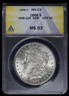 1888-P $1 Morgan Silver Dollar ANACS MS 63 | VAM-12A DDR Uncirculated Hot 50