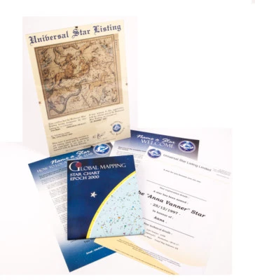 BUY A NAME A STAR UNIQUE GIFT SET - PERSONALISED - NAMING STARS SINCE 1995