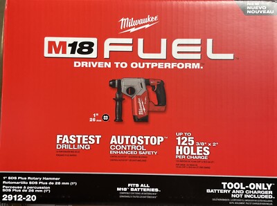 Milwaukee 2912-20 M18 1  SDS Plus Rotary Hammer New In Box