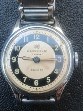 Ingersoll Ltd London Triumph Vintage Wrist Watch Working Condition Swiss Made