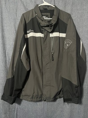 Ecko Function Men Black Gray Windbreaker Jacket Zipper Accents Size L