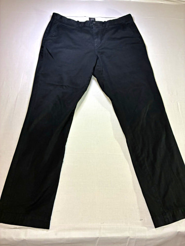 J.CREW 34/32 Stretch 770 Straight Men's Black Cotton Twill Stretch Chino Pants