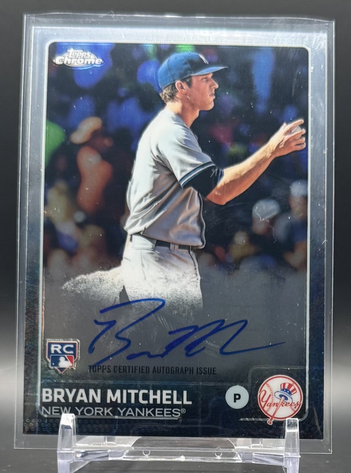 2015 Topps Chrome BRYAN MITCHELL #AR-BM Rookie AUTO - MLB YANKEES 