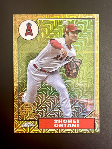 2022 Topps Shohei Ohtani 1987 Topps Chrome Silver Pack Mojo Refractor T87C2-50🔥