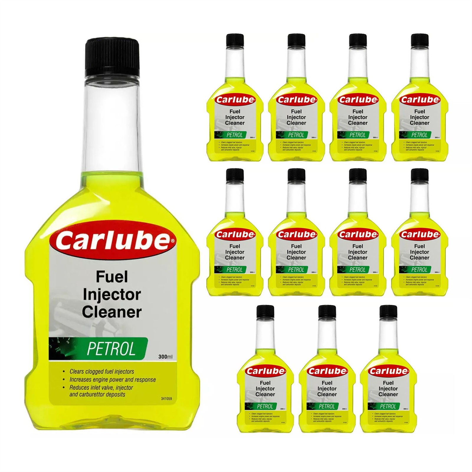 Carlube QPI300 Petrol Injector Cleaner Maximum Fuel System Efficiency 300ml x12