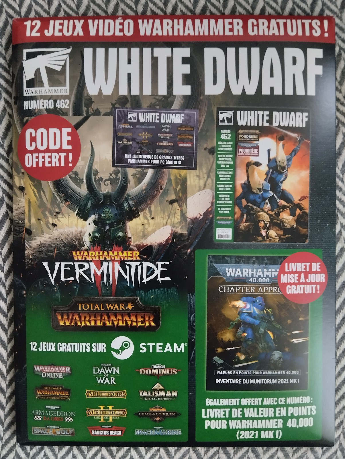 White Dwarf 462 revue Warhammer pour animer vos soirées de jeux