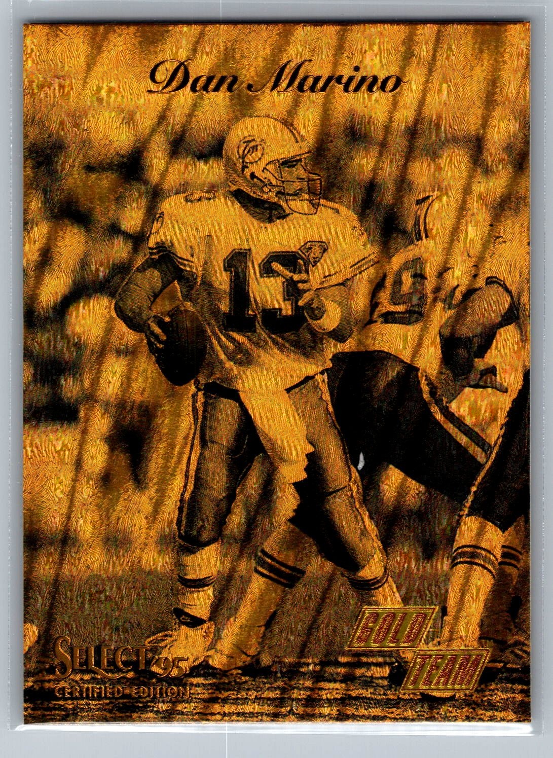 1995 Select Certified Edition - Gold Team Dan Marino #7 Promo - HOF NM-MT
