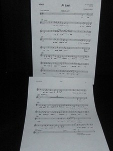 BIG BAND INST CHARTS  AND VOCAL A T LAST FULL SCORE 5/4/4/4   PRINTED
