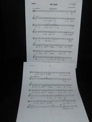 BIG BAND INST CHARTS AND VOCAL A T LAST FULL SCORE 5/4/4/4 PRINTED - Bild 1 von 4