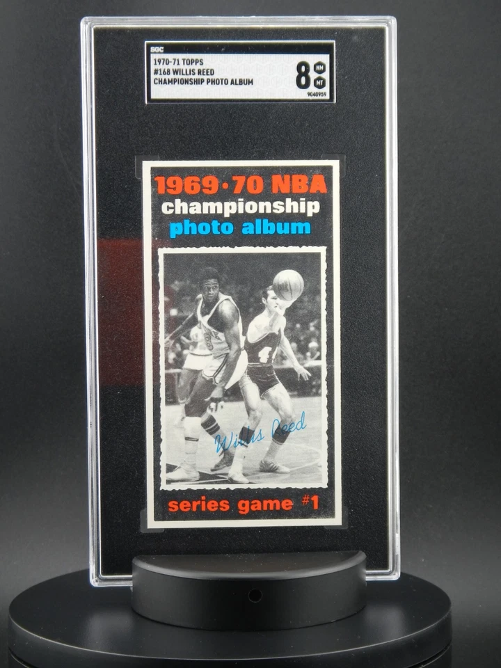 1970-71 TOPPS #168 WILLIS REED CHAMPIONSHIP PHOTO ALBUM SGC 8 LOW POPULATION (9) - Image 2 of 4