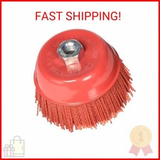 AL's Liner Abrasive 180 Grit Nylon Bristle Cup Brush - 4 Inch - Safe for Use on 