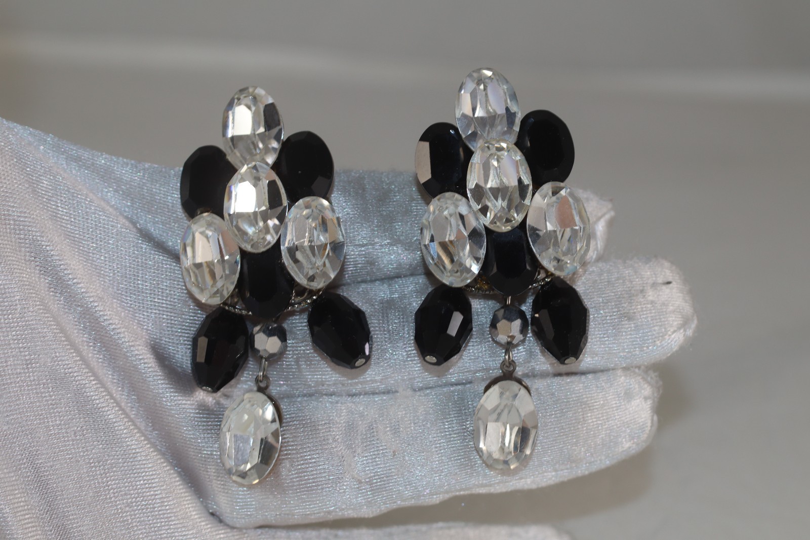 Eva K Designs Crystal Dangling Statement Earrings… - image 2
