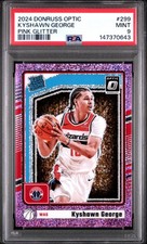 PSA 2024 Donruss Optic Kyshawn George Pink Glitter Rated Rookie RC /275 POP/2 🔥