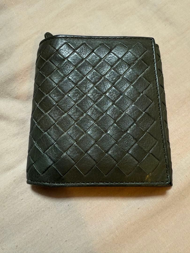 Bottega Veneta Intrecciato Bifold Wallet Unisex Leather Near Mint Japan