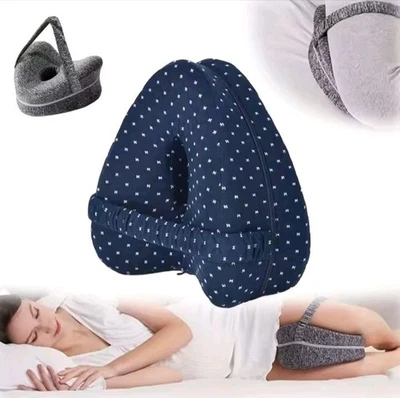 Oreiller Orthopédique Jambes Genoux Mousse Mémoire Forme Soulage Dos Hanche - Photo 1/4
