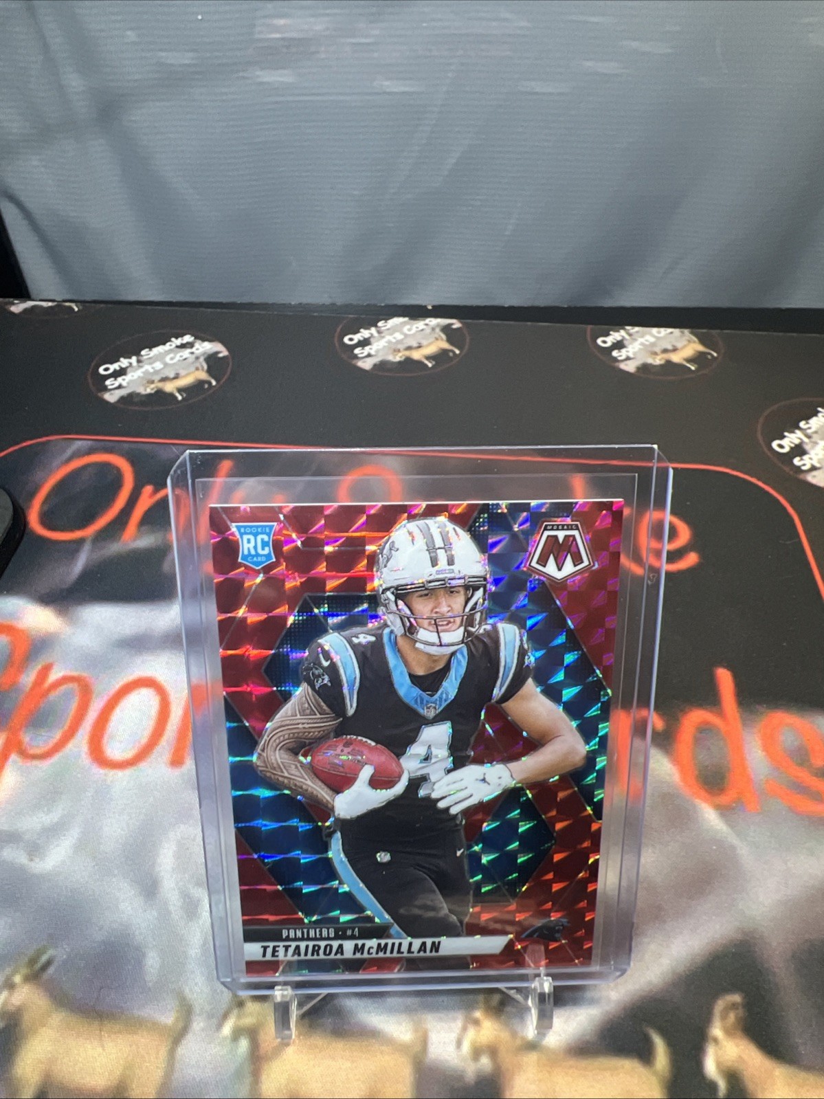 2025 Panini Mosaic TETAIROA MCMILLAN Rookie RED Mosaic Prizm RC #309