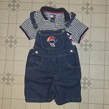 Vtg Dale Earnhardt Jr Toddler Bibs Shorts 3T Denim Blue Nascar Racing Unisex