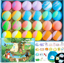 Bath Bombs for Kids with Surprise inside 24 Pack Handmade Bath Bombs with Glow