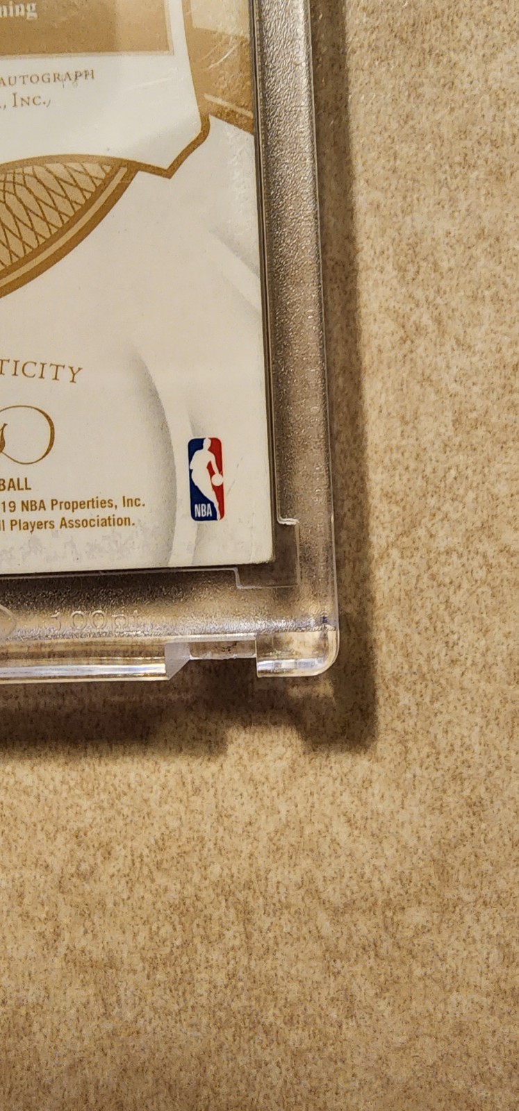 Myles Turner 2018-19 Panini Flawless Ruby Auto Patch Limited #1/15 Game Used view 11