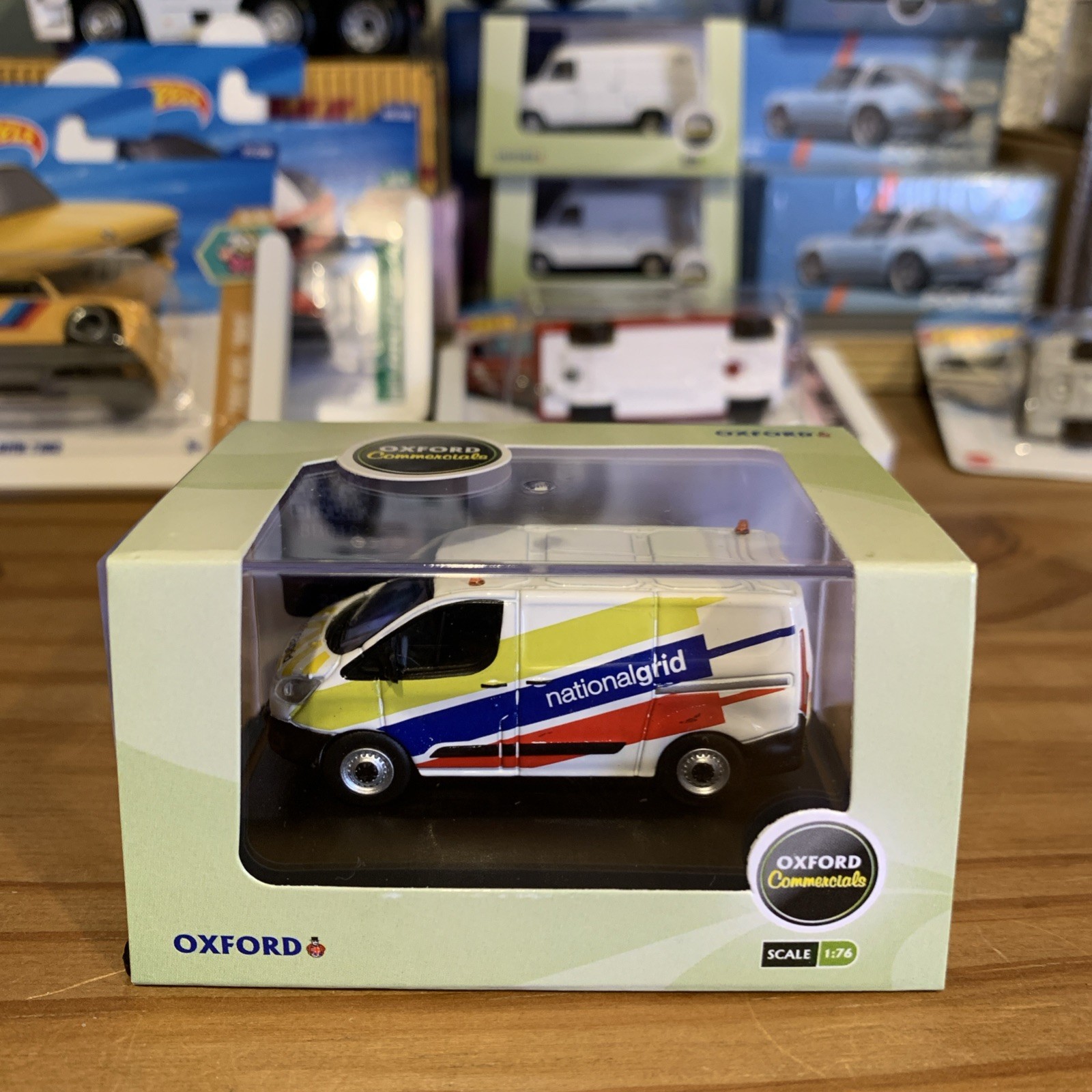 BNIB OO GAUGE Oxford Diecast 1:76 76CUS004 Ford Transit Custom National Grid