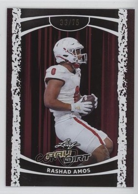 2026 Leaf Paydirt Pink 33/75 Rashad Amos #212 17uv