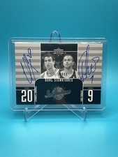 2002 Upper Deck Inspirations - Emanuel Ginobili, Tony Parker - Dual Auto /1600