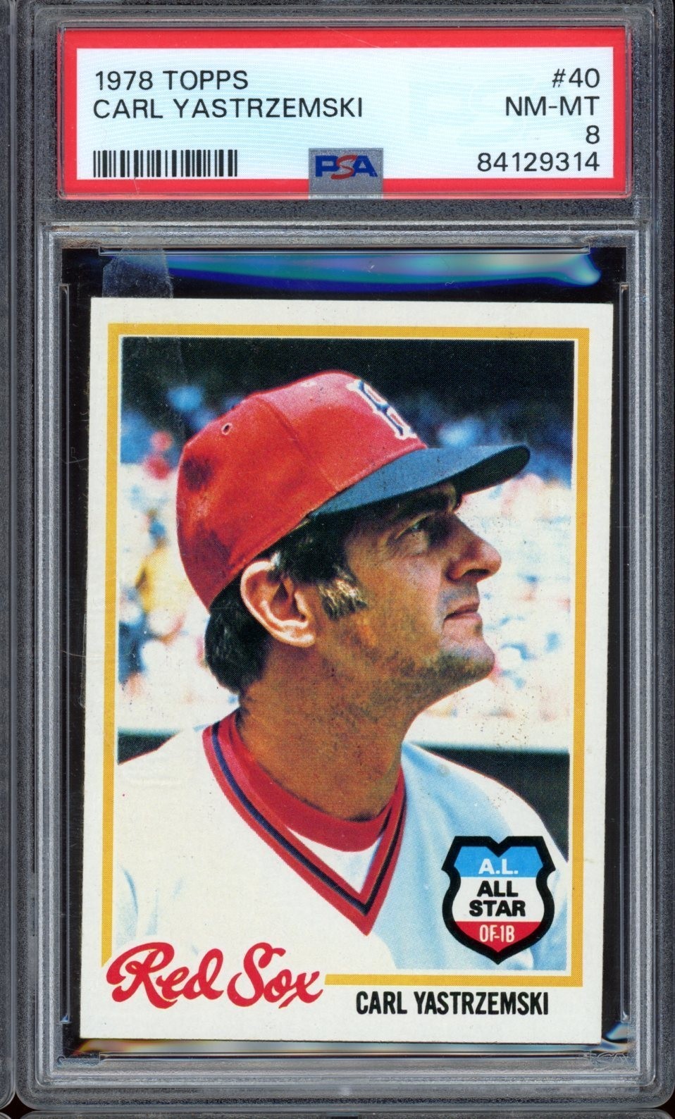1978 Topps Baseball #40 Carl Yastrzemski PSA 8