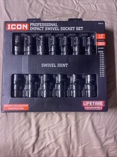 13-piece 12 Drive Metric Impact Swivel Socket Set 12mm-24mm 13-piece 12 Drive Metric Impact Swivel Socket Set 12mm-24mm