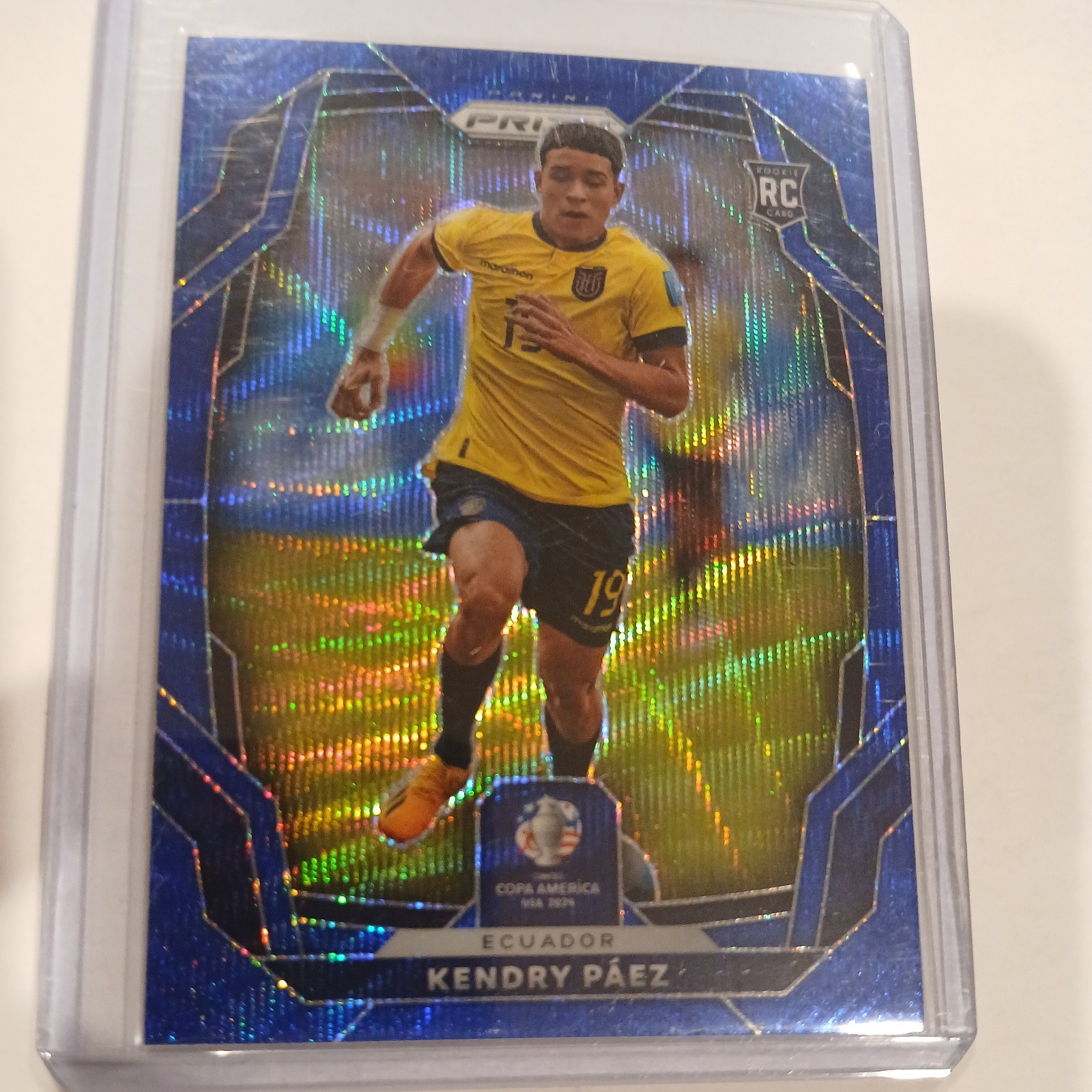 2024 Panini Prizm CONMEBOL Copa America Kendry Paez #69 Blue Wave Prizm/199 (RC)