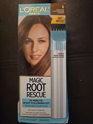 3 L'Oreal Paris Magic Root Rescue 10 Min Light Brown Shade Coloring Kit (K4)
