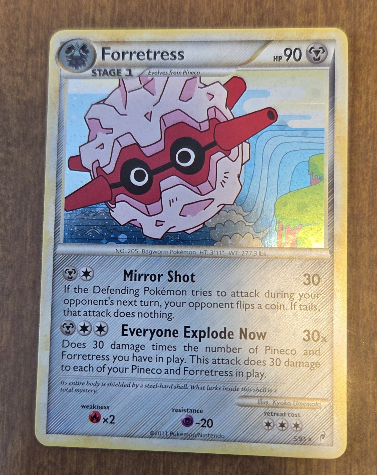Forretress HGSS Call of Legends 5/95 Rare Holo NM - ungraded Pokémon Card