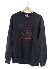 Umbro Sweatshirt Herren M Grau International Sportswear Pullover Logo