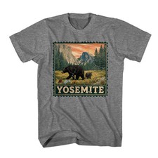 Camisa Parque Nacional de Yosemite Media Cúpula Recuerdo Camisa Estampilla Exterior Vida Silvestre Camiseta