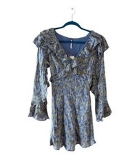 Free People Midnight Cowboy Dress Women’s Size 4 Cottage Core Flower