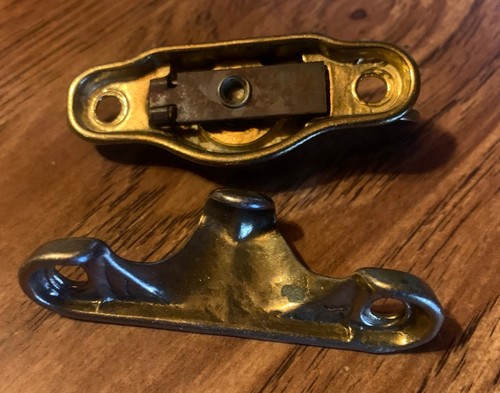1 7/8” Double Hung Sash Lock with Latch, Antique Brass - Picture 4 of 4
