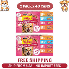 2 pack Purina Friskies Surfin' and Turfin' Variety Pack Cat Food 5.5 oz 40 Pack