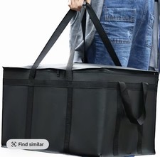 Large Capacity Insulated Food Delivery Bag, Durable Thermal Insulated Food Bag
