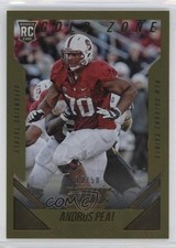 2015 Score Rookie Gold Zone 12/50 Andrus Peat #362 5o1