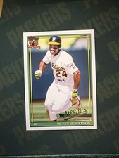2026 Topps Series 1- Legends Ricky Henderson Topps 1991 #T91-52 Athletics