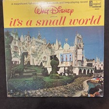 New, Never Opened Walt Disney It's A Small World Record  3925 & Booklet, 1964