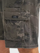 Wrangler Relaxed Fit 10 in. Cargo Shorts w Stretch Olive Camo Men's CHOOSE SIZE