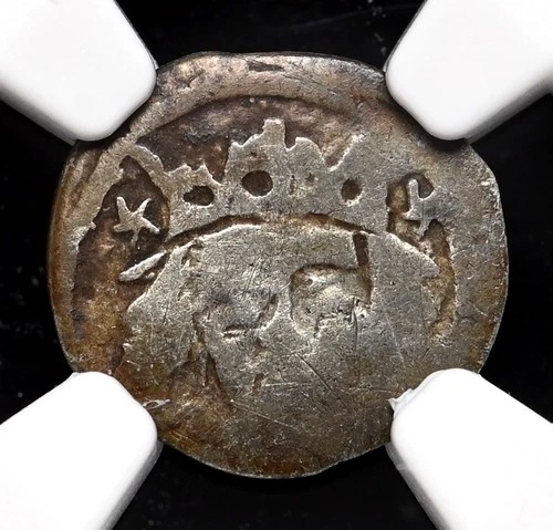 IRELAND. Edward IV, 1471-1483. Silver Penny. Dublin, Burns Type 22, NGC G6