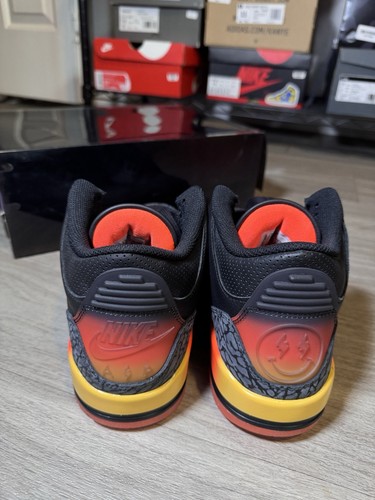Jordan 3 J Balvin Rio Herren Sneaker Größe 8,5 FB0344-001 1X getragen Herren - Bild 4 von 13