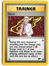 Blaine 17/132 Holo Rare Gym Challenge Pokemon on eBay