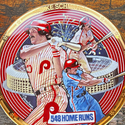 The Hamilton Collection Mike Schmidt A Home Run King Plate Limited Ed MPN 405A
