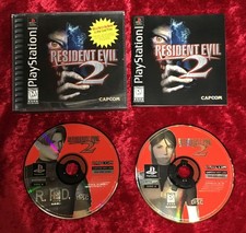 Resident Evil 2 1998 PS1 Complete CIB + Reg Card Black LBL Sweepstakes Ed Tested