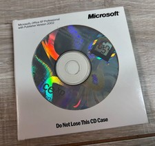 3 Disc Microsoft Office XP Professional + Publisher 2002 Version W/ Product Key