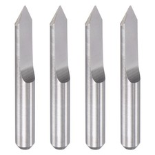 1/8" Shank 0.2mm Tip 60 Degree Solid Carbide Wood Engraving CNC Router Bit 4pcs